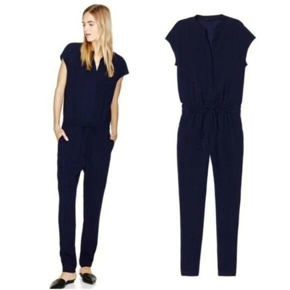 Babaton Aritzia Donnie Jumpsuit Black 2XS Corporate Chic Minimalist Quiet Luxury